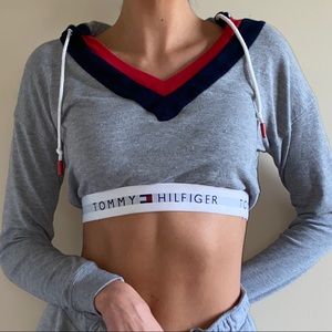 Tommy crop hoodie